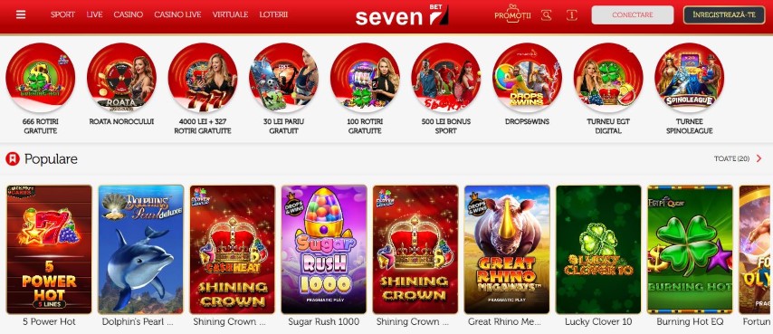 Accesează promoțiile și joacă cele mai populare sloturi la 7 Casino 